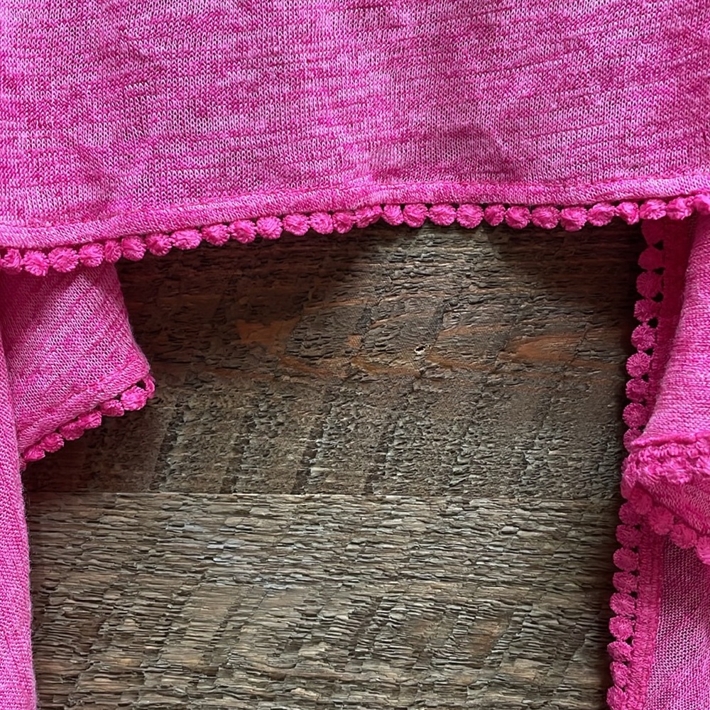 Freestyle Revolution Girls' Open Cardigan Tie Front Heathered Pink Size 10 NWT - Picture 8 of 14
